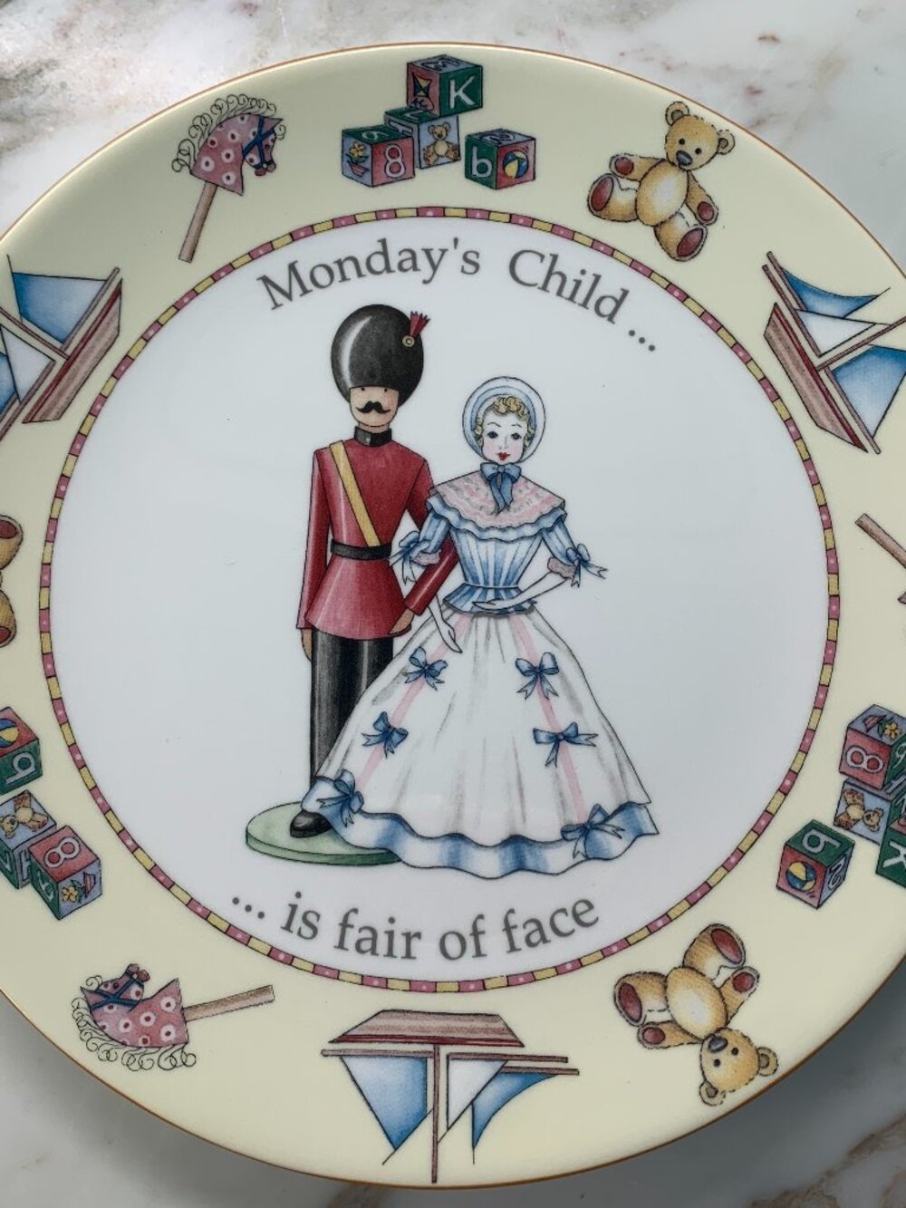 Vintage Royal Worcester Days of the Week Child’s Ware